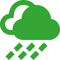 Wolken mit Regen Bild als Symbol für Schlechtwetterentschädigung